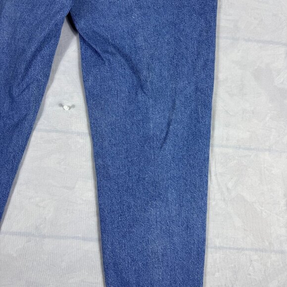 Lee Women's Mom Jeans Blue Denim Elastic Waist High Waisted 5-Pocket 6 Medium - Picture 8 of 16